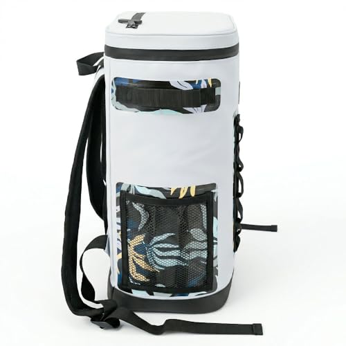 Quiksilver Cooler, 24 Cans, 48H Insulated Cooling, Leak Proof, Waterproof IPX7, Heavy Duty Cooler Bag for Beach, Camping, Fishing - color: Blueweed, size: 20L