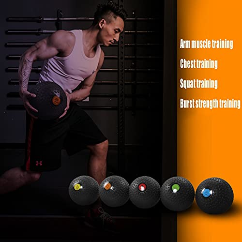 Medicine Ball Black Slam Ball Weighted Ball Core Muscle Cardio Workout - Easy to Grip Tread - Heavy Duty PVC Shell (Size : 6kg/13.2lb) - size: 6kg/13.2lb