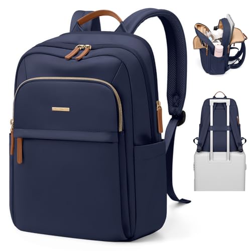 Hiking Travel Backpack for Women Casual Business Weekender Multilayer Laptop Bag,16 Inch,Navy blue - color: A-navy Blue, size: 16 Inch