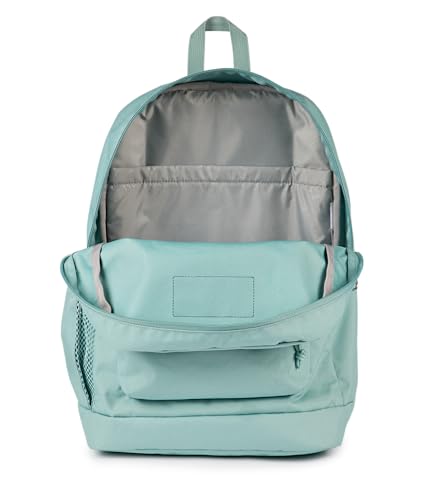 JanSport Cross Town Plus Backpack - Large Main Compartment, Side Water Bottle Pocket, 15-Inch Padded Laptop Sleeve - Faded Sage - color: Faded Sage