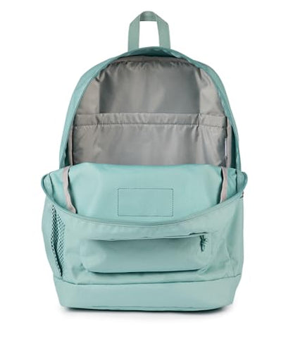 JanSport Cross Town Plus Backpack - Large Main Compartment, Side Water Bottle Pocket, 15-Inch Padded Laptop Sleeve - Faded Sage - color: Faded Sage