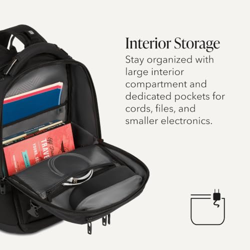 SwissGear Travel Tech Pro Laptop Backpack – Fits Laptops up to 16” – ScanSmart TSA-Friendly Backpack with Multiple Organizer Pockets – Black - color: Black, style: Travel Tech Pro