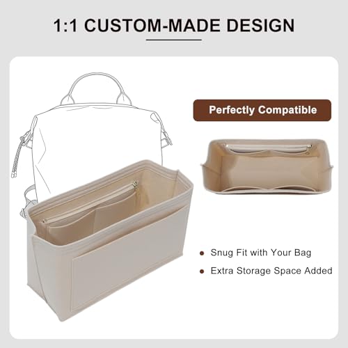 Purse Organizer Insert Compatible with Longchamp Le Pliage Energy L Backpack, Beige/LB - color: Beige, size: L Backpack