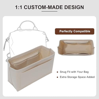 Purse Organizer Insert Compatible with Longchamp Le Pliage Energy L Backpack, Beige/LB - color: Beige, size: L Backpack