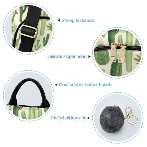ALAZA Green Plants Cactus Trips Hiking Camping Rucksack Pack for Women - color: multicolor 21