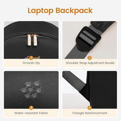 LOVEVOOK Mini Backpack Purse for Women, Small Puffer Lightweight Backpack, Casual Daily Daypack Purse for Women, back pack with Anti-theft Pocket for Travel-Black - color: Black