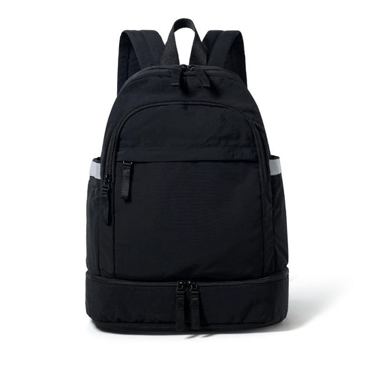 lightweight Gym Backpack for Women Men, with Shoe Compartment, Waterproof Sports Backpack for Yoga Fitness Sports-black - color: Black