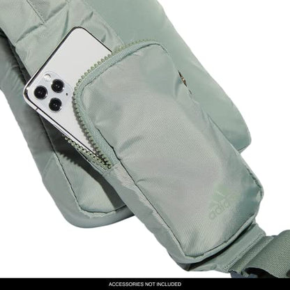 adidas Essentials Sling Small Crossbody Bag for Women and Men (5L), Silver Green/Gilver/2.0, One Size - color: Silver Green/Gilver/2.0