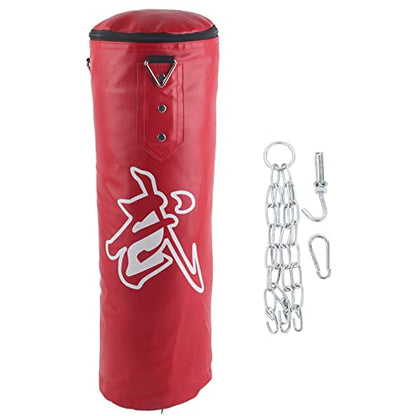 Chrees Empty Boxing Sandbag Heavy Duty 3 Layer Oxford Cloth Punching Bag with Metal Chain Zipper for Kickboxing MMA Training Fitness Home Gym - size: 60cm