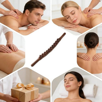 Massage Stick Wood | Natural Wooden Portable Roller Bar,Wooden Massage Tools,for Home House Bedroom Office Indoor Women Men Arm Legs Shoulders