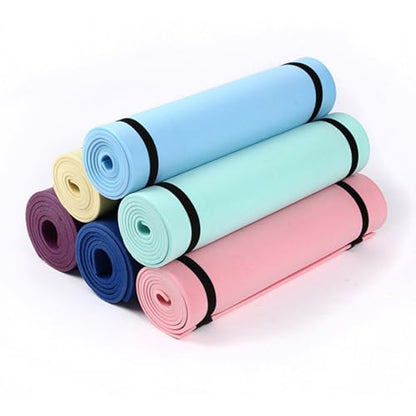 Sports Fitness Mat Exercise Body Building Blanket Nonslip Exercise Pad Gymnastics Mat Fitness Equipment Sports Supplies - color: Orange