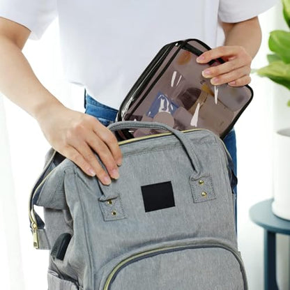 PACKISM Clear Makeup Bags - 3 Pack Tsa Approved Toiletry Bag with Zipper, Water-resistant Cosmetic Bags Travel Size Toiletries Fit Essentials, Carry-on Clear Travel Bags, Black Brown - color: Z- Black Brown 3 Pack, size: Medium Set (Standard)