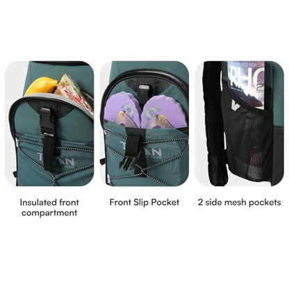 Titan by Arctic Zone Backpack Cooler, Insulated Soft Sided Bag with Leak Proof Lining and Padded Straps, for Lunch, Picnic, and Travel, 24 Can Capacity - color: Jungle Hunt
