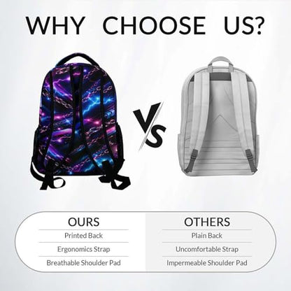 COZYAURA Baseball Backpack for Kids, Personalized Boys School Bag with Custom Name Initial, 17 Inch Monogram Sports Bookbag for Elementary Middle School - color: Purple