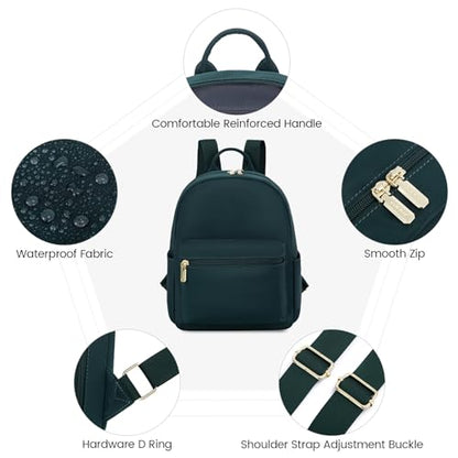 LOVEVOOK Backpack for Women Light Weight Waterproof Backpack Purses Daily Backpack… | Light Weight - color: Dark Green