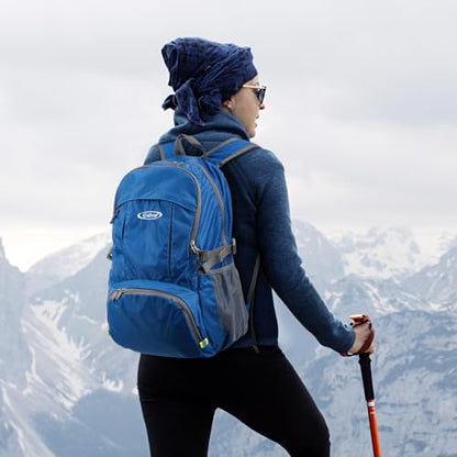 G4Free 40L Lightweight Packable Hiking Backpack, Waterproof Travel Daypack - color: Dark Blue
