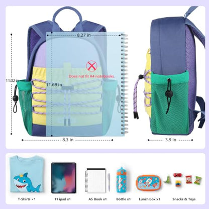 GAGAKU Toddler Backpack for Kids 2-4 Water Resistant Lightweight Hiking Backpack Outdoor Travel Sport Mini Toddler Daypack Backpack - Purple - color: Purple