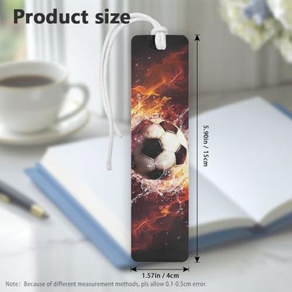 Talayituse Soccer Fire Water Print 6PCS Backpack for Boys, Lightweight School Bookbag with Lunch Box Pencil Case Water Bottle Sleeve, Students Bagpack for Elementary Middle High School - color: Soccer Fire Water