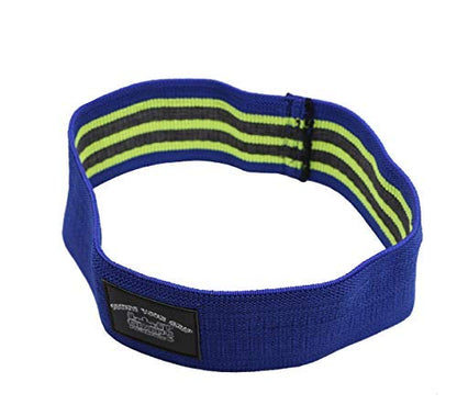Grip Power Pads Hip Circle Resistance Band Fabric Maximize Each Workout Legs & Butt Soft & Non Slip Design (Blue, Small 14.0" Standard Size)