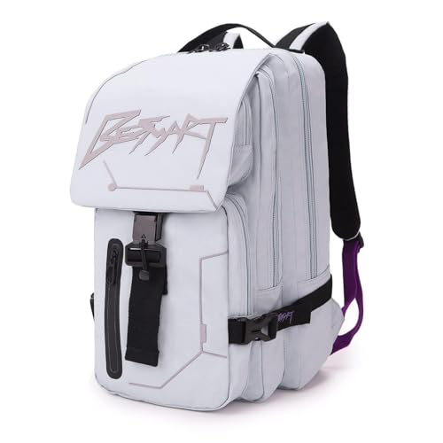 BESMART Hiking Outdoor Travel Backpack with Design, Water-Resistant Laptop Daypack Book Bag with Multi-Layer for Men & Woman (Light Grayish Blue) - color: Light Grayish Blue