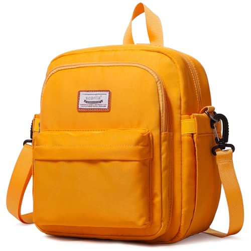 Insulated Lunch Bag Backpack for Women, Small Crossbody Sling Insulated Tote, Convertible Lunch Cooler Box for Work - Yellow - color: Yellow