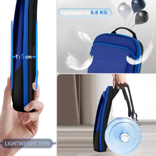 ZINZ Laptop Backpack 17.3 Inch Business Travel Backpack, Water Resistant Large Daypack Bag for Men Women - Black Blue - color: Black Blue