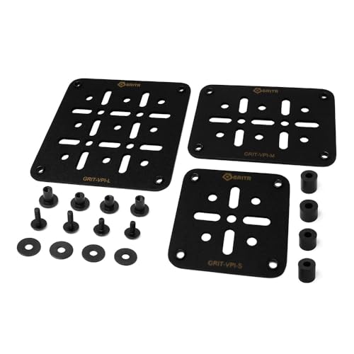 GRITR Kydex Hook & Loop Multi-Size Panel Package for Holsters, EDC Organizers for Military Gear & Tactical Equipment, Rigid Hook and Loop Panel Backpack Inserts