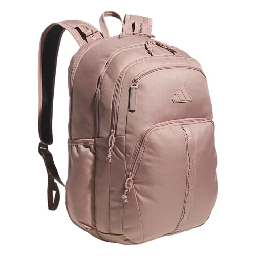 adidas Prime 7 Backpack for Laptop, School and Travel, 37L - color: Warm Clay Pink/Black