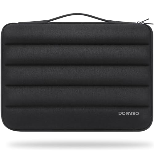 DOMISO 15.6 inch Laptop Case Sleeve Protective Cover Compatible with 16 inch MacBook Pro M4 M3 M2/Pro Max,15.6-16 inch HP Dell ASUS Lenovo Chromebook,Waterproof Computer Cases Bag with Handle,Black - color: Black, size: 15.6 inch