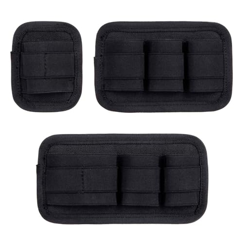 3 Piece EDC Elastic Bag Insert Pouch Panel Hook Backed Accessories Holder, Tactical Backpack Insert Modular Organizers and Storage Pouch - color: Tan