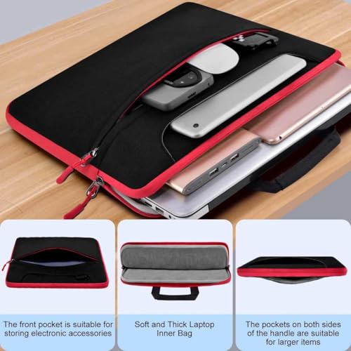 Laptop Case 15.6 Inch Briefcase with Detachable Belt Bag,Compatible with MacBook Pro Model of 15-16 Inch and Most Popular 15.6 Inch Notebooks Chromebooks - color: B01k02
