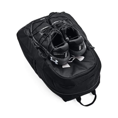 Under Armour Hustle Sport Backpack - color: Black (001)/Silver