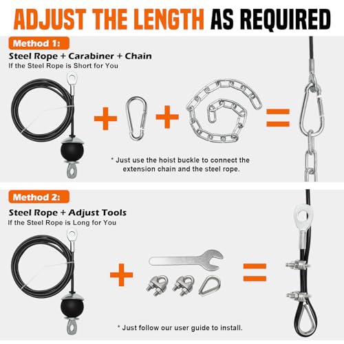 SERTT Weight Cable Pulley System Gym, Upgraded Cable Pulley Attachments for LAT Pull Down, Biceps Curl, Tricep, Arm Workouts - Home Gym Add On Equipment - color: Red