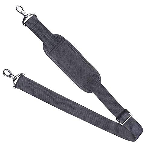 MOSISO 56 inch Shoulder Strap, Adjustable Thick Soft Universal Replacement Non-Slip Fit Padded with Metal Swivel Hooks for Laptop Shoulder Bag/Laptop Messenger Bag/Crossbody Bag, Space Gray - color: Space Gray