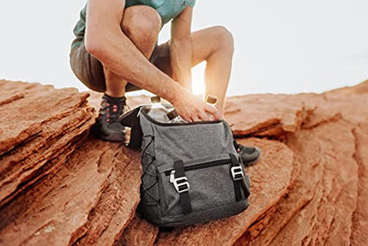 Picnic TIME OTG Traverse Backpack Cooler, Soft Cooler Backpack, Hiking Backpack, (Heathered Gray) - color: Heathered Gray