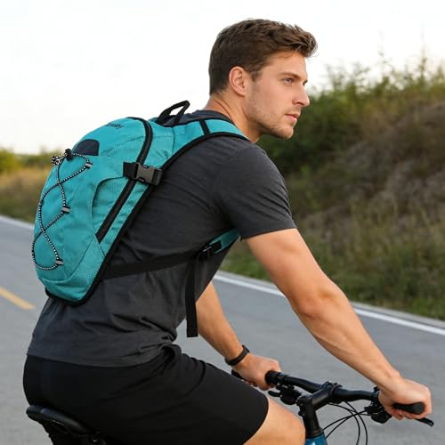 Zavothy Hydration Backpack with 2L Hydration Bladder Water Backpack for Hiking Hydration Pack for Running Cycling Hiking - color: Green