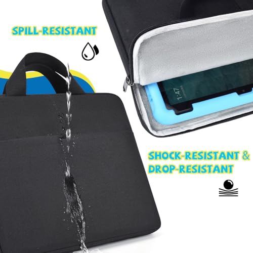 9-11 Inch Tablet Sleeve Carrying Case for Amazon Fire Max 11/10.1" Fire HD 10 Plus Kids Pro, iPad Pro M5 M4/Air M4 M3 M2 11" 2026/ iPad A16 11"/Samsung Galaxy S9 S8 A9+ A8 Protective Bag, Black - size: 9-11 Inch