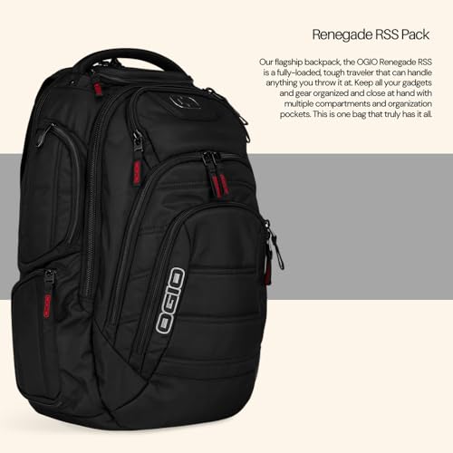 OGIO Renegade Backpack (Renegade, Black Pindot) - color: Black Pindot, style: Renegade