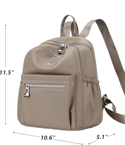 Backpack Purse for Women Ladies Nylon Bag Casual Daypack Travel Shopping Pack (D Style Wine Red) - color: D Style Wine Red