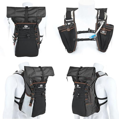 Orange Mud Adventure Pack 20 L 3.0 – Black Hydration Backpack with Included 2 L Bladder – Trail Running, Fastpacking, MTB, Hiking & Adventure Gear Pack - color: Black, size: 20L, style: Regular