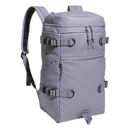adidas Vista Top-Loading Backpack for Travel and Gym, 29L - color: Slate Grey/Silver Metallic