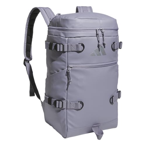 adidas Vista Top-Loading Backpack for Travel and Gym, 29L - color: Slate Grey/Silver Metallic
