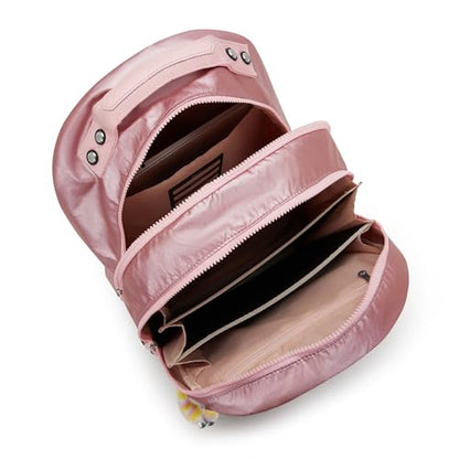 Kipling Women's Class Room 17" Laptop Backpack, Durable, Spacious, with Protective Sleeve - color: Bronze Pink Met, size: 11.5''L x 17''H x 9.5''D