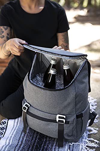 Picnic TIME OTG Traverse Backpack Cooler, Soft Cooler Backpack, Hiking Backpack, (Heathered Gray) - color: Heathered Gray