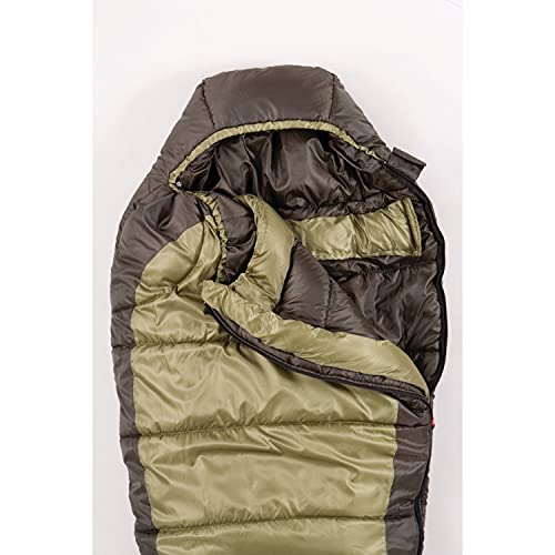 Coleman North Rim 0°F Sleeping Bag, Cold-Weather Mummy Sleep Sack with No-Snag Zipper & Adjustable Hood for Warmth & Ventilation, Camping Sleeping Bag - style: Contains Pfas