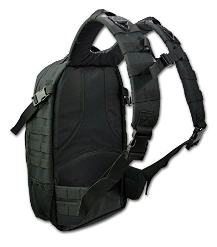 Lightning X Premium Tactical Medic Backpack w/Modular Pouches & Hydration Port (Stealth Black) Large - color: Stealth Black