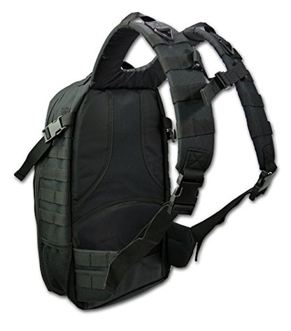 Lightning X Premium Tactical Medic Backpack w/Modular Pouches & Hydration Port (Stealth Black) Large - color: Stealth Black