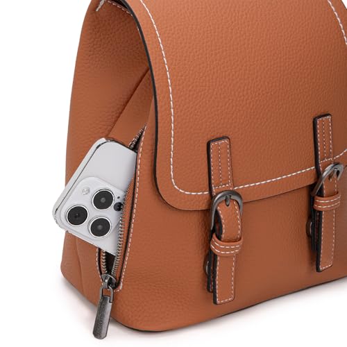 Montana West Mini Womens Backpack Purse Vegan Leather Small Backpack for Women Cute Convertible Shoulder Bag - color: Brown