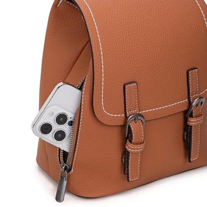 Montana West Mini Womens Backpack Purse Vegan Leather Small Backpack for Women Cute Convertible Shoulder Bag - color: Brown