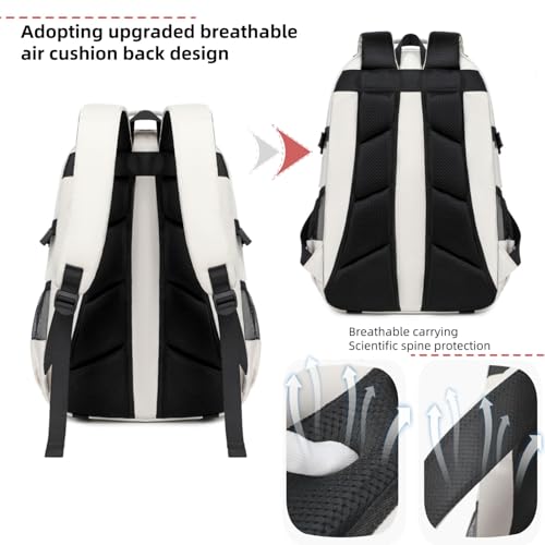 Laptop Backpack Boys Teen Bookbag Kids Middle Schoolbag Women Men 18in(Grey) - color: 4-grey